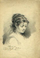 Bettinelli Luigi: Ritratto di giovane donna, 1860 circa (Raccolta dei disegni, A 21)