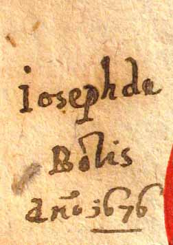 segnatura Cinq. 1 1422, dettaglio