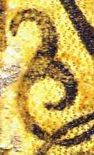 segnatura Cinq. 1 1985, dettaglio