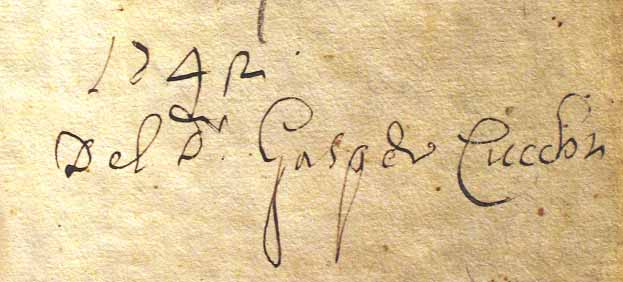 segnatura Cinq. 2 1368, dettaglio