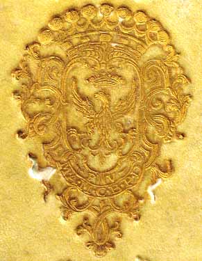 segnatura Cinq. 2 1882, dettaglio