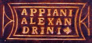 Appiani Alexandrini Sophistae, collezione privata, dettaglio